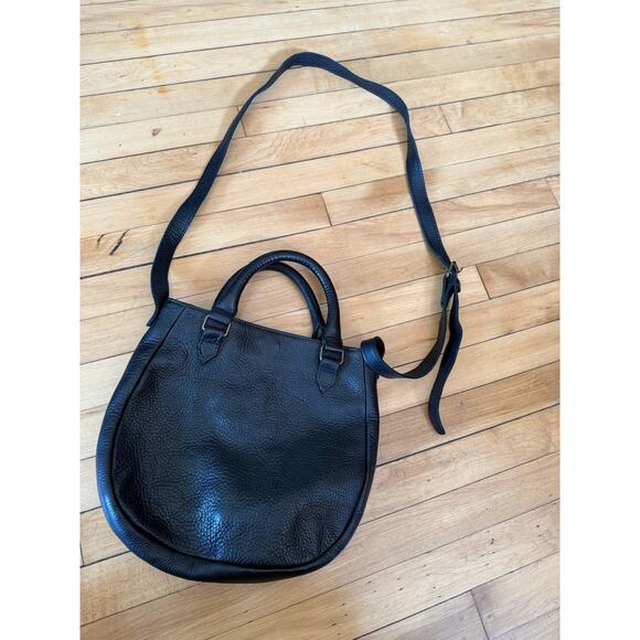 Lifetime leather Co. black saddle bag premium full grain cow hide crossbody bag - Picture 1 of 13